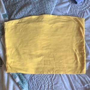 Yellow tube top